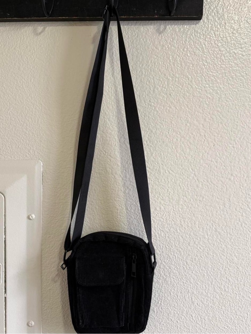 Urban Outfitters Black corduroy crossbody bag